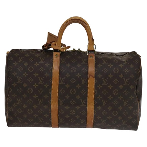 LOUIS VUITTON Monogram Keepall 50 Boston Bag M41426 LV Auth 111798 - Picture 13 of 16